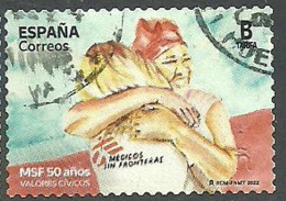 ESPAGNE SPANIEN SPAIN ESPAÑA 2022 CIVIC VALUES: MSF MÉDECINS SANS FRONTIÈRES USED ED 5585 MI 5636 YT 5341 SG 5585 - Used Stamps