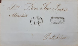 D) PREPHILATELY LETTER, WITH LIMA CANCELLATION STAMP, XF - Perú