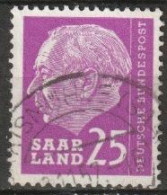 Saarland1957 MiNr.390  O Gestempelt Bundespräsident Theodor Heuss ( A4517/3 ) - Gebraucht