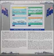 Tristan Da Cunha 1978, Royal Fleet Auxiliary Vessels, MNH S/S - Tristan Da Cunha