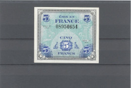 BILLET DU TRÉSOR-5F DRAPEAU -SANS N°SERIE  -VF17 /01- SPL (AU) - 1944 Flagge/Frankreich