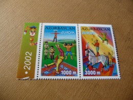 TIMBRES   AZERBAÏDJAN   EUROPA   2002   N  431 / 432   COTE  10,00  EUROS   NEUFS  LUXE** - 2002