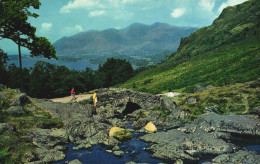 SKIDDAW, CUMBRIA, DERWENTWATER, BRIDGE, MOUNTAIN, ENGLAND, UNITED KINGDOM, POSTCARD - Andere & Zonder Classificatie