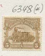 TR.77 (*)  5F Locomotive  Neuf Et Beau D'aspect Mais Petit Point Clair Et Pli Coin Sup.Dr.  Cote * 210,-€ - Mint