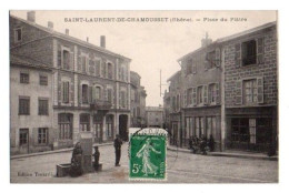 (69) 186, Saint St Laurent De Chamousset, Tonnerieux, Place Du Platre - Saint-Laurent-de-Chamousset