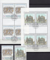 Relief 1981 CSSR 2639/0+2 Kleinbogen O 15€ Kunst Auf Der Burg Prag Veits-Dom Ss Hoja Blocs Sheetlets Bf Tschechoslowakei - Used Stamps