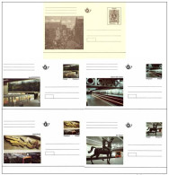 1991 : BK39/43 - Kunstwerken Brusselse Metro - 5 Briefkaarten Ongebruikt - Cartoline Illustrate (1971-2014) [BK]