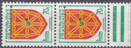 18010 Variété : N° 1000 Blason Navarre Rouge Décalé Tenant à Normal   ** - Unused Stamps