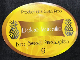 Pineapple Fruit Paper Label Wrapper Dolce Maravilia - Obst Und Gemüse