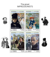  SIERRA LEONE 2018 MNH  The Greatest Impressionists  Michel Code 9986-9989.Scott Code: 4880Yvert&Tellier Code: 8082-8085 - Sierra Leone (1961-...)