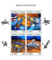  SIERRA LEONE 2018 MNH  Mars Exploration  Michel Code: 10041-10044. Scott Code: 4875. Yvert&Tellier Code: 8094-8097 - Sierra Leone (1961-...)