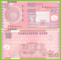 BANGLADESH 10 TAKA 2010 P-47c UNC - Bangladesh