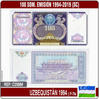 C2588# Uzbequistán 1994. 100 Som. Emisión 1994-2019 (SC) P-79a - Uzbekistán