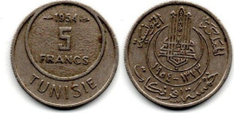 MA 30009 / Tunisie - Tunisia - Tunesien 5 Centimes 1954 TTB - Tunisie