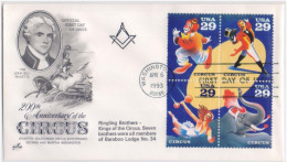 Ringling Brothers Kings Of The Circus. Member Of Baraboo Lodge No. 34, Freemasonry, Masonic Limited Only 90 Cover Issued - Vrijmetselarij