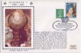 Elizabeth I Grand Lodge Of England, Armada Ship, Freemasonry, Arlington Masonic, Britain FDC 1981 - Franc-Maçonnerie