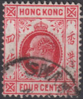 1907 Grossbritannien Alte Kolonie Hong Kong ° Mi:HK 92, Sn:HK 90, Yt:HK 79, WZ: Krone CA Mehrfach, King Edward VII - Oblitérés