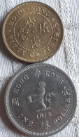 2 X HONG KONG:  50 CENTS 1979 Br.UNC KM 41 + DOLLAR 1978 UNC  KM 43 - Hongkong