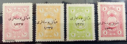 Türkiye 1921, Stamp Stamps For Ministry Of Finance - MI.Nr. 749-752, MNH Stamps Set - Ungebraucht