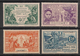 DAHOMEY - 1931 - N°YT. 99 à 102 - Exposition Coloniale - Série Complète - Neuf Luxe ** / MNH / Postfrisch - Unused Stamps