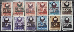 Türkiye 1953, Officials - President Ismet Inönü, MNH And Cancelled Stamps Set - Neufs