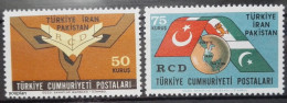 Türkiye 1965, RCD- Cooperation Betweeen Türkiye, Iran And Pakistan, MNH Stamps Set - Unused Stamps