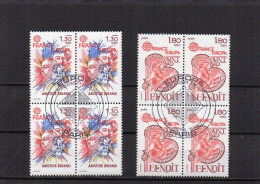 1980 Frankrijk Mi N° 2202/2203 (blok4) - Used - Gebruikt - Oblitéré - Mit Poststempel Entwertet - 1980