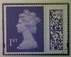 Great Britain, Scott MH501, Used (o), 2022 Machin, Queen Elizabeth II, 1st, Violet - Machins