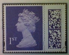 Great Britain, Scott MH501, Used (o), 2022 Machin, Queen Elizabeth II, 1st, Violet - Série 'Machin'