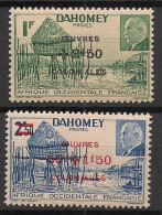 DAHOMEY - 1944 - N°YT. 153 à 154 - Oeuvres Coloniales - Neuf Luxe ** / MNH / Postfrisch - Ongebruikt