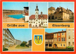 72820960 Eisenberg Thueringen Freibad Rathaus HO Gaststaetten Neubaugebiet Eisen - Eisenberg