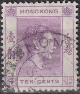 1946 Grossbritannien Alte Kolonie Hong Kong ° Mi:HK 144IIIxAa, Yt:HK 145a, King George VI - Usados