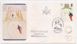 Swan Of Avon Lodge No. 2133, Bird, Freemasonry, Masonic Limited Edition Only 90 Cover Issued - Freemasonry