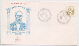 Jeronymo Francisco Coelho, Brigadeiro Founder Of The Press & Freemasonry, Freemason Masonic Lodge Special Cover Brazil - Freimaurerei