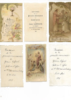 92 - ANTONY - Lot De 6 Images Pieuses "souvenir De Première Communion Faîte En L'Eglise Saint Saturnin" 1916/20/21 Et 22 - Religion &  Esoterik