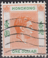 1946 Grossbritannien Alte Kolonie Hong Kong ° Mi:HK 156IIIxAa, Sn:HK 163c, Yt:HK 154, King George VI - Gebraucht