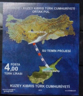 Türkiye 2016, Joint Issue With Northern Cyprus - Water Project, MNH S/S - Unused Stamps