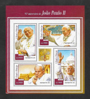 SE)2015 SAO TOME Y PRINCIPE, 95TH ANNIVERSARY OF JOHN PAUL II, SS, MNH - Sao Tome Et Principe