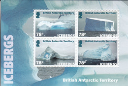 2019 British Antarctic Territory Icebergs Souvenir Sheet MNH - Unused Stamps