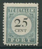 Niederlande Portomarke 1891 Kleine Wertangabe Im Kreis P 11 III E Mit Falz - Impuestos
