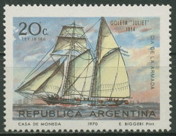 Argentinien 1970 Tag Der Flotte Schiffe Schoner 1062 Postfrisch - Nuovi