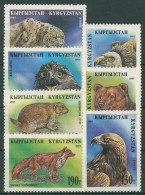 Kirgisien 1995 Tiere: Steinadler, Murmeltier, Rotfuchs 54/60 A Postfrisch - Kirghizistan