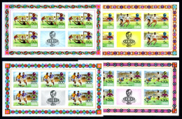 Ghana Kleinbogensatz 581 B-584 B Postfrisch Fußball WM 1974 #GB688 - Ghana (1957-...)
