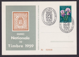 Europa Luxemburg Philatelie Briefmarken Ausstellung 1959 Nummerierte Sonderkarte - Lettres & Documents