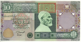 LIBYA  10 Dinars   P66    ND  2002    ( Omar El Mukhtar   Sabha Fortress )    UNC - Libya