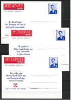 1996 - 3 Briefkaarten - N-F-D - MUTAPOST Generale Bank - Ongebruikt - Avviso Cambiamento Indirizzo