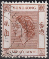 1954 Grossbritannien Alte Kolonie Hong Kong ° Mi:HK 181, Sn:HK 188, Yt:HK 179, Queen Elizabeth II - Usati
