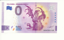 Billet Touristique  0 Euro  - VULCANIA - DRAGON RIDE 2 - UEAF - 2023-6 - N° 2108 - Autres & Non Classés