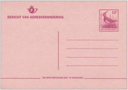 Briefkaart Carte Postale 1990 - N - Adresverandering - Buzin Kievit - Ongebruikt - Adreswijziging