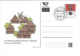 CDV 56 Czech Republic  Roznov Pod Radhostem Skansen Valachian Museum 75th Anniversary  2000 Windmill - Molinos